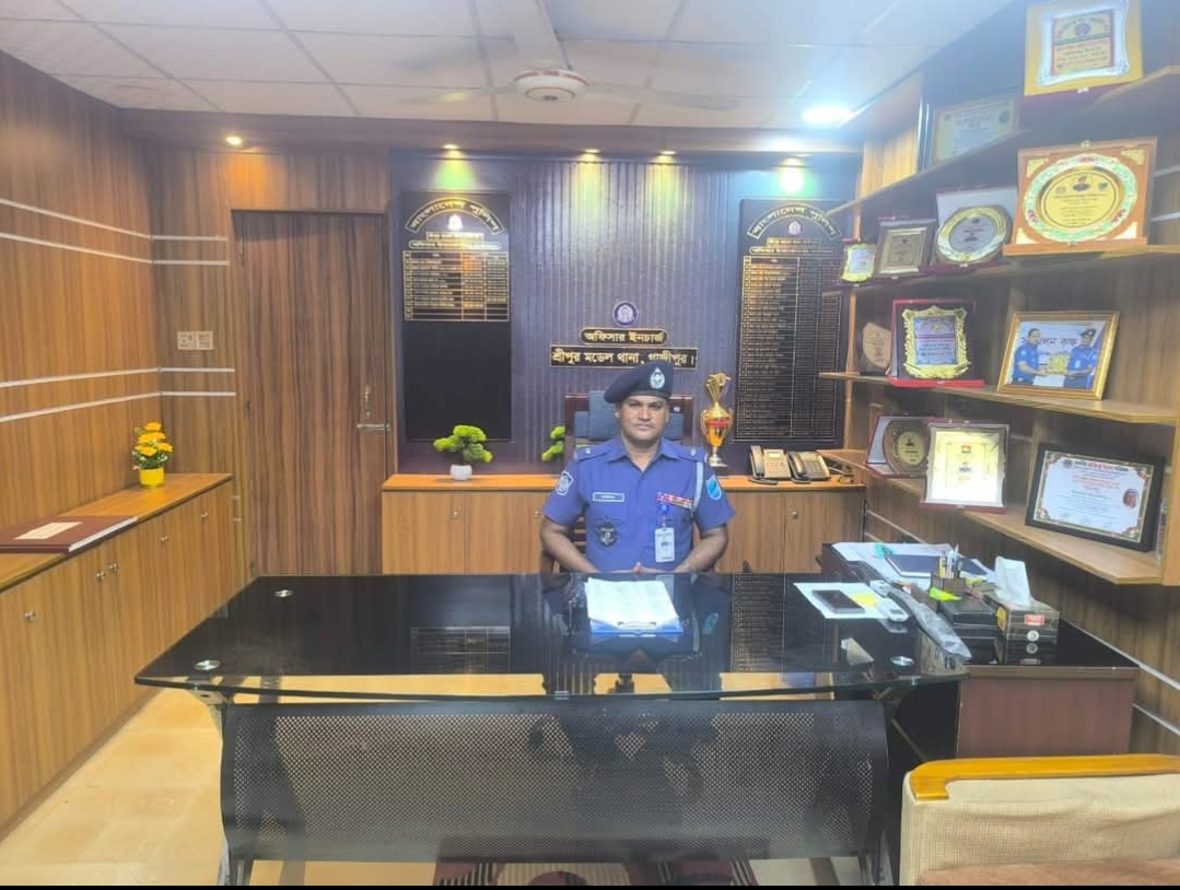 আইন শৃঙ্খলা রক্ষায় অগ্রণী ভূমিকা রাখছেন ওসি মহম্মদ আব্দুল বারিক, পিপিএম — শ্রীপুর মডেল থানা এখন নিরাপত্তার প্রতীক