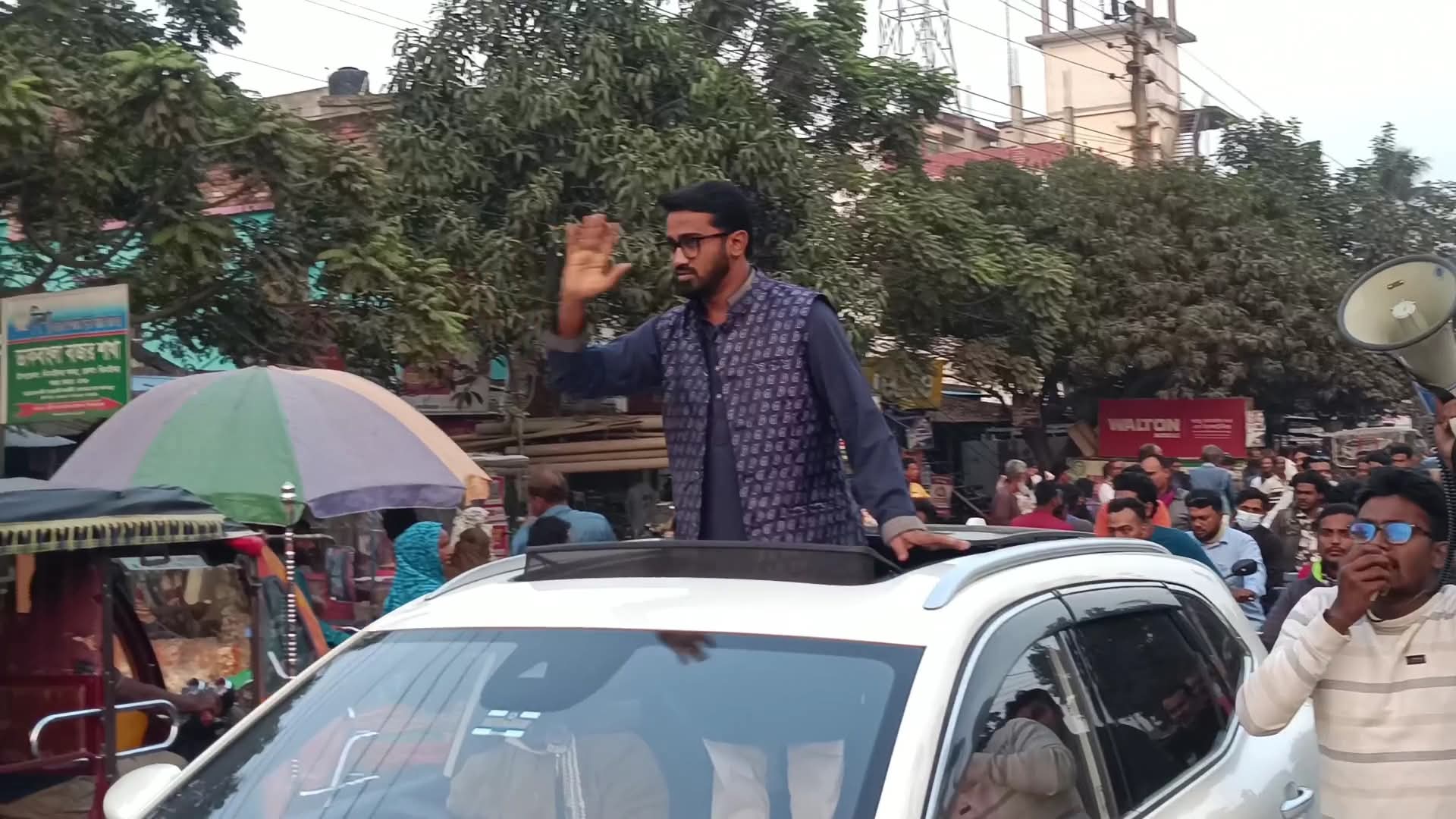 যথাসময়ে নির্বাচন না হলে জুলাই গণ-অভ্যুত্থানে অংশ নেয়া দলগুলোর নেতাকর্মীরা কেউই ভালো থাকতে পারব না’ —- গণসংযোগকালে রাশেদ খাঁন