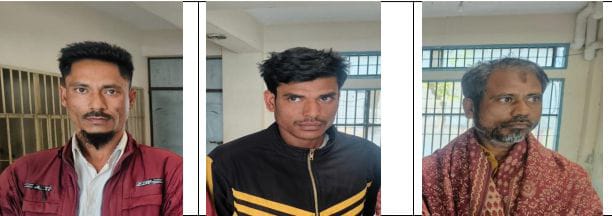 মাদকবিরোধী অভিযানে কটিয়াদীতে ২৫ কেজি গাঁজাসহ তিনজন আটক